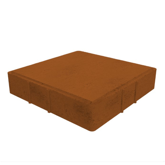 Квадратная тротуарная плитка 500х500х50 Коричневый